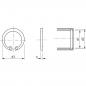 Preview: Sicherungsring für Bohrung ø8 - ø150 DIN472 Federstahl