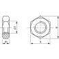 Preview: Sechskantmutter DIN934 M3 - M24 Niro