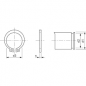 Preview: Sicherungsring für Wellen ø6 - ø150 DIN471 Federstahl