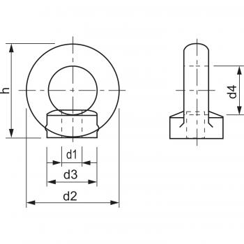 Ringmutter DIN582 M6 - M16 verzinkt