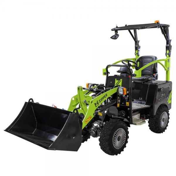 Zipper Hoflader ZI-HL500AKKU mit Palettengabel und Euroaufnahme